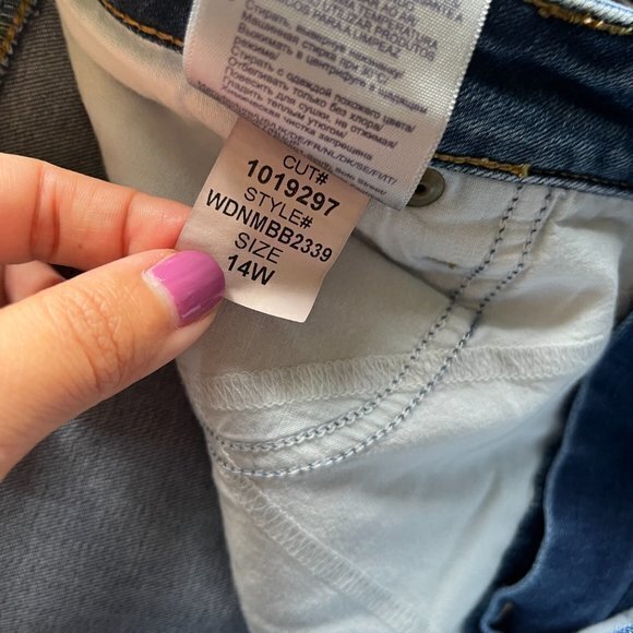 NYDJ Barbara Bootcut Jeans Wdnmbb2339 Blue Womens Plus Size 14W Denim Pa… - Picture 11 of 11